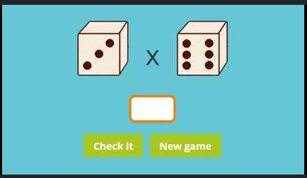 image MATHEMATICS GAME ABOUT MULTIPLICATION.
